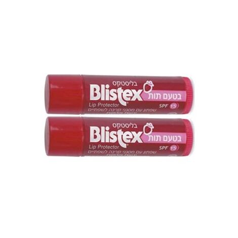 Blistex שפתון בטעם תות עם מסנני קרינה לשפתיים יבשות וסדוקות למכירה 