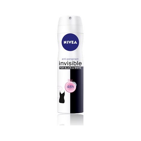 דאודורנט Invisible Black & White Original Antiperspirant ספריי לאישה 150 מ"ל Nivea למכירה 
