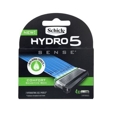 סכיני גילוח Hydro 5 Sence סכיני גילוח 4 יחידות Schick למכירה 