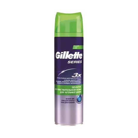 ג'ל גילוח ג'ל גילוח סירייס לעור רגיש 200 מ"ל gillette למכירה 