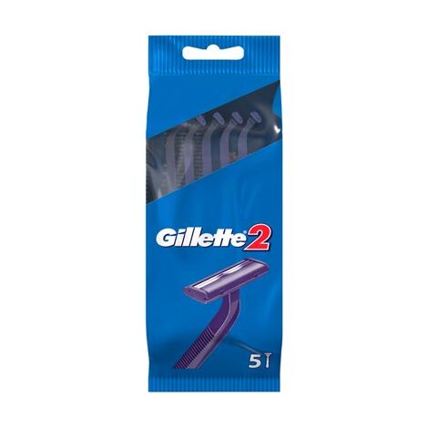 סכין גילוח חד פעמי gillette Blue Ii Disposable Razor 5 Pack למכירה , 2 image