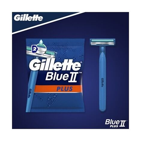 סכין גילוח חד פעמי Blue II Plus סכיני גילוח חד פעמיים 5 יחידות gillette למכירה , 3 image