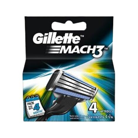 סכיני גילוח gillette Mach3 Razor Blades 4 Pack למכירה , 3 image