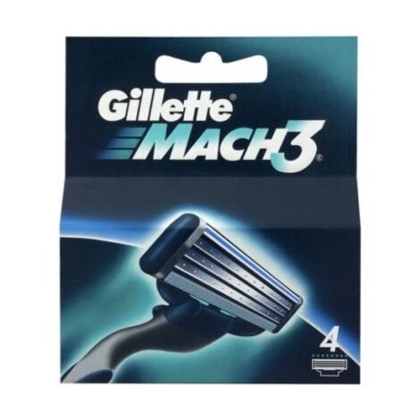 סכיני גילוח gillette Mach3 Razor Blades 4 Pack למכירה , 4 image