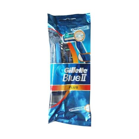 סכין גילוח חד פעמי Blue II Plus סכיני גילוח חד פעמיים 5 יחידות gillette למכירה , 4 image