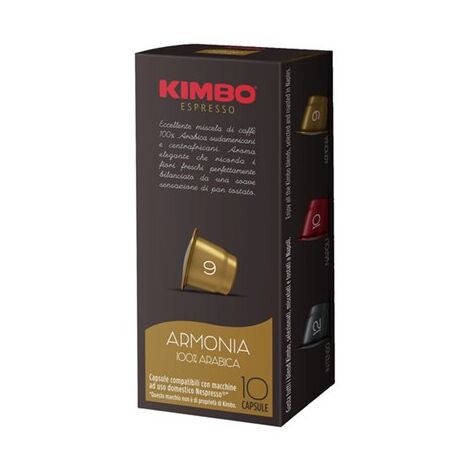 Kimbo Armonia  10 יחידות למכונות נספרסו למכירה 