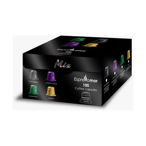 Espressomor Momento Mix 4 טעמים תואם נספרסו 200 יחידות למכירה , 2 image