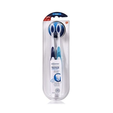 מברשת שיניים זוג מברשות שיניים שיקום והגנה Sensodyne למכירה , 2 image