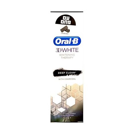 משחת שיניים 3D WHITE משחה פחם לניקוי יסודי 75 מ"ל Oral-B למכירה , 3 image