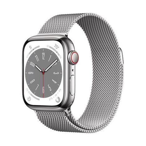 שעון חכם Apple Watch Series 8 41mm Stainless Steel Case Milanese Loop GPS + Cellular אפל למכירה , 3 image