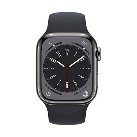 שעון חכם Apple Watch Series 8 41mm Stainless Steel Case Sport Band GPS + Cellular אפל למכירה , 3 image