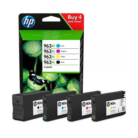מארז ראשי דיו 963XL 3YP35AE סט 4 ראשי דיו HP למכירה 