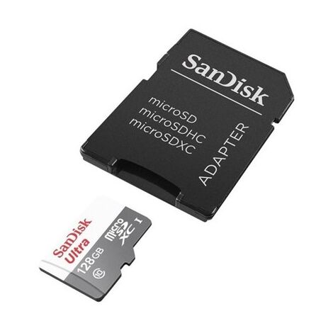 כרטיס זיכרון SanDisk Ultra SDSQUNB-128G 128GB Micro SD סנדיסק למכירה 