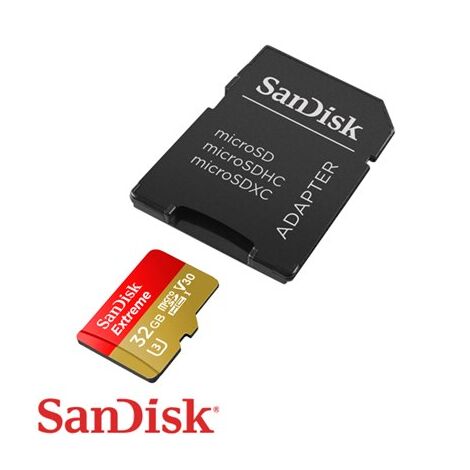כרטיס זיכרון SanDisk Extreme SDSQXAF-032G 32GB Micro SD סנדיסק למכירה , 4 image