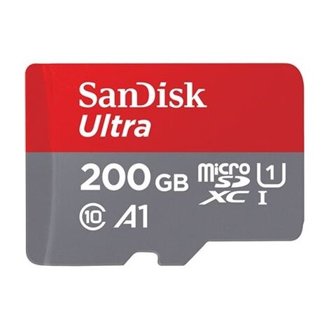 כרטיס זיכרון SanDisk Ultra SDSQUAR-200G 200GB Micro SD סנדיסק למכירה 