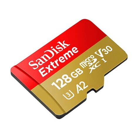 כרטיס זיכרון SanDisk Extreme Extreme Micro SDXC 128GB SDSQXA1-128G 128GB Micro SD סנדיסק למכירה 