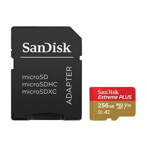 כרטיס זיכרון SanDisk Extreme Extreme Micro SDXC 256GB SDSQXA1-256G 256GB Micro SD סנדיסק למכירה , 3 image