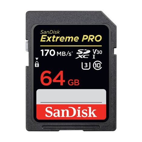 כרטיס זיכרון SanDisk Extreme Pro Extreme Pro SDXC 64GB SDSDXXY-064G 64GB SD UHS-I סנדיסק למכירה 