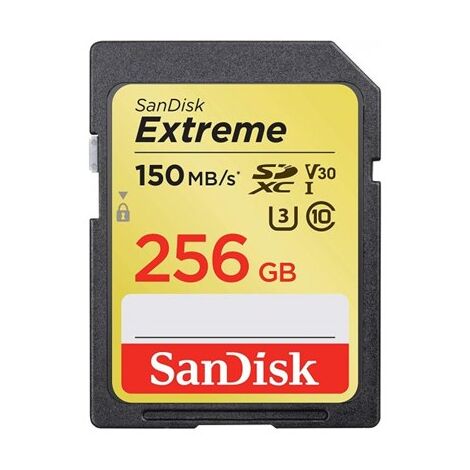 כרטיס זיכרון SanDisk Extreme Extreme SDXC 256GB SDSDXV5-256G 256GB SD סנדיסק למכירה 