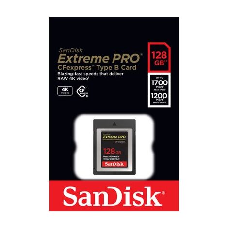 כרטיס זיכרון SanDisk Extreme Pro SDCFE-128G 128GB Compact Flash סנדיסק למכירה , 3 image