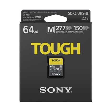 כרטיס זיכרון Sony Tough SFM64T/T1 64GB SD UHS-I סוני למכירה , 3 image