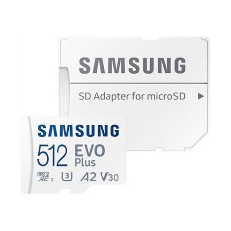 כרטיס זיכרון Samsung Evo Plus MBMC512KA/MA 512GB Micro SD UHS-I סמסונג למכירה 