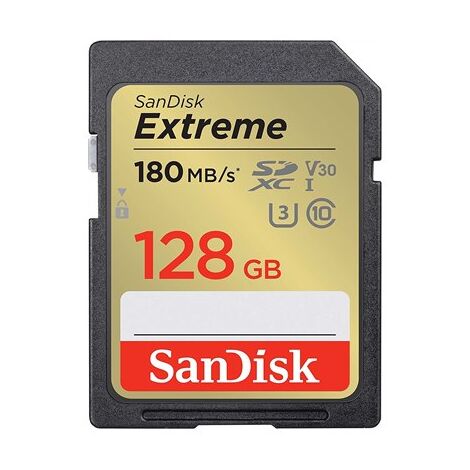 כרטיס זיכרון SanDisk Extreme Extreme SDXC SDSDXVA-128G-GNCIN 128GB SD UHS-I סנדיסק למכירה , 2 image
