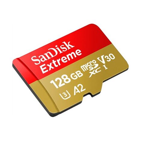 כרטיס זיכרון SanDisk Extreme Extreme 128GB Micro SD SDSQXAA-128G-GN6GN 128GB Micro SD סנדיסק למכירה 
