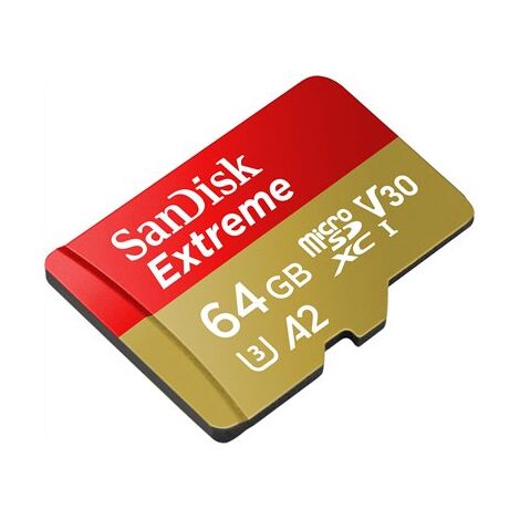 כרטיס זיכרון SanDisk Extreme Extreme 64GB Micro SD SDSQXAH-064G-GN6GN 64GB SD UHS-I סנדיסק למכירה 
