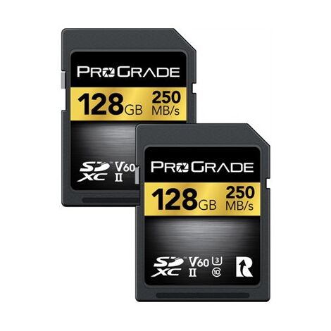 כרטיס זיכרון ProGrade Digital SDXC UHS-II V60  PGSD128GBKNA-2P 128GB SD UHS-I למכירה , 3 image