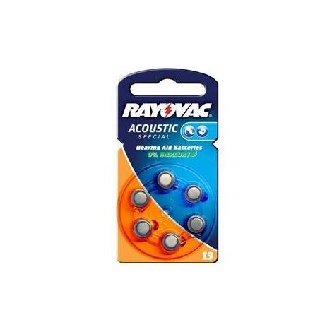 Rayovac 6 סוללות למכשיר שמיעה Rayovac 13 למכירה , 2 image