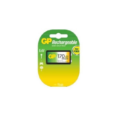 GP 9V Rechargeable 170mAh 1pck למכירה 