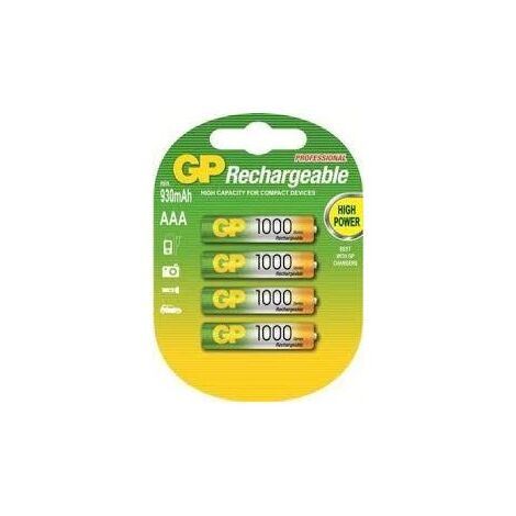 GP AAA Rechargeable 1000mAh 4pck למכירה , 2 image