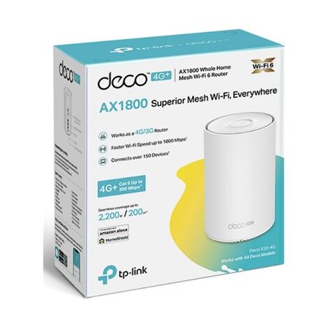 מערכת MESH  Deco X20-4G 4G+ AX1800 Whole Home Mesh Wi-Fi 6 Gateway TP-Link למכירה , 3 image