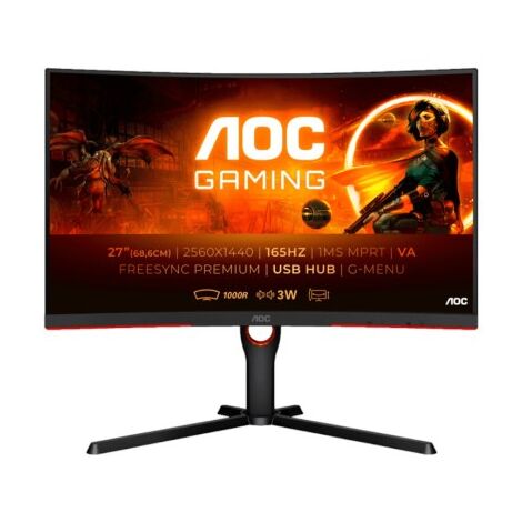 מסך מחשב AOC CQ27G3SU  27 אינטש QHD למכירה , 2 image