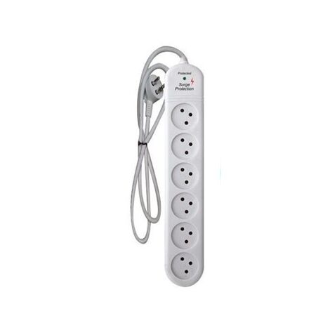רב שקע עם מגן ברקים Omega OM-QD-06 למכירה 
