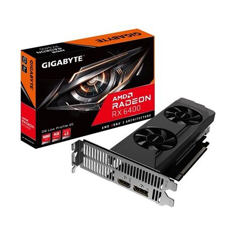 כרטיס מסך Gigabyte Radeon RX 6400 LOW PROFILE GV-R64D6-4GL למכירה , 2 image