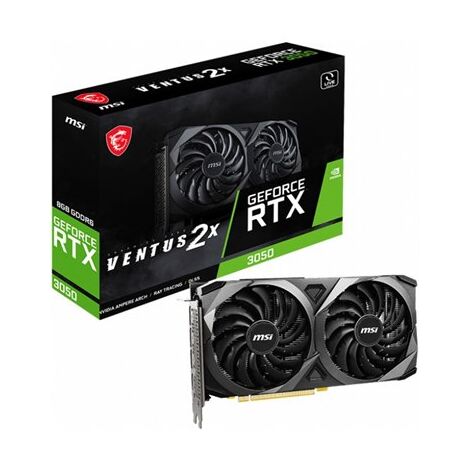 כרטיס מסך MSI GeForce RTX 3050 Ventus 2X 8G OC למכירה 