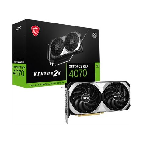 כרטיס מסך MSI GeForce RTX 4070 Ventus 2X 12G OC למכירה 