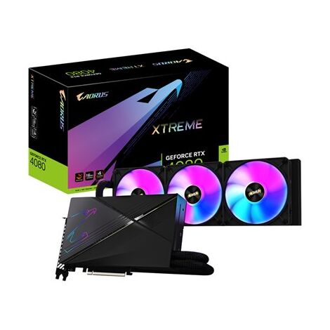 כרטיס מסך Gigabyte AORUS GeForce RTX 4080 16GB Xtream WaterForce GV-N4080AORUSX W-16GD למכירה , 2 image