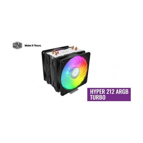 מאוורר/קירור למעבד Coolermaster Hyper 212 Turbo ARGB RR-212TK-18PA-R1 למכירה , 3 image