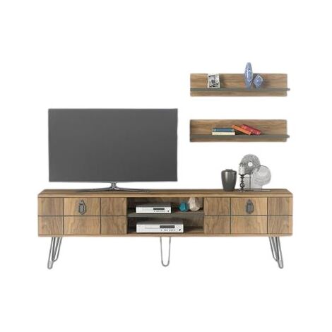 מזנון מזנון טלויזיה עם מדפים דגם ריאלטו Geva Design למכירה , 2 image