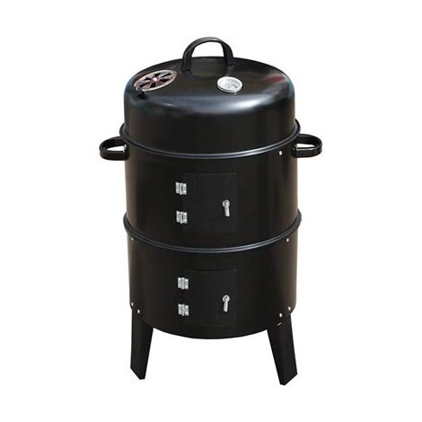 מעשנת  פחמים PRL-38 מעשנה חבית פרימיום ביתית 3 ב- 1 Peerless למכירה , 2 image