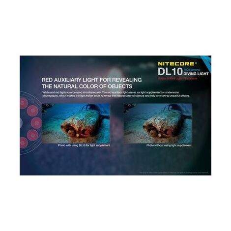 פנס צלילה Nitecore DL10 למכירה , 3 image