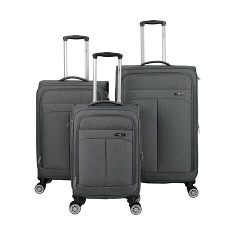 סט מזוודות Brooklyn סט מזוודות בד 3 יח' 28/ 24/ 20 Swiss Voyager למכירה 