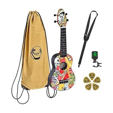 יוקללה סופרן Keiki Ukulele Pack K2SS-BKC ORTEGA למכירה , 2 image