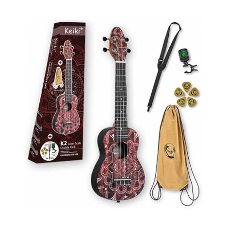 יוקללה סופרן Keiki Ukulele Pack K2SS-RKC ORTEGA למכירה , 2 image