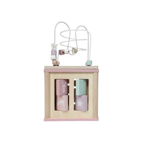17048 קוביית פעילות מעץ עם מבוך חרוזים Pit Toys למכירה , 2 image
