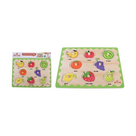 16078 פאזל כפתור הכרת פירות 8 חלקים Pit Toys למכירה , 3 image