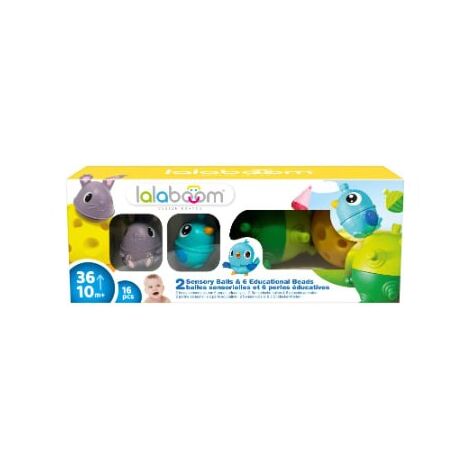 חרוזי התפתחות וכדורים תחושתיים - 16 חלקים Lalaboom למכירה , 2 image